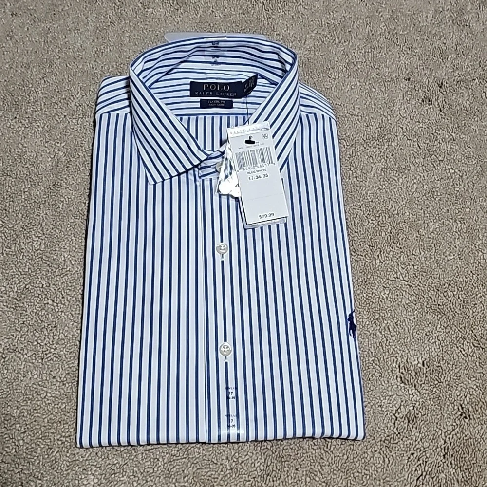 Polo Ralph Lauren Blue White Stripe Shirt